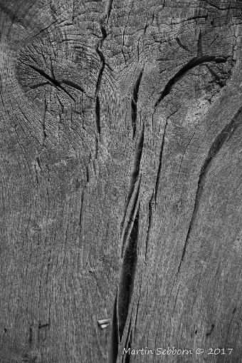 Wooden post with a 